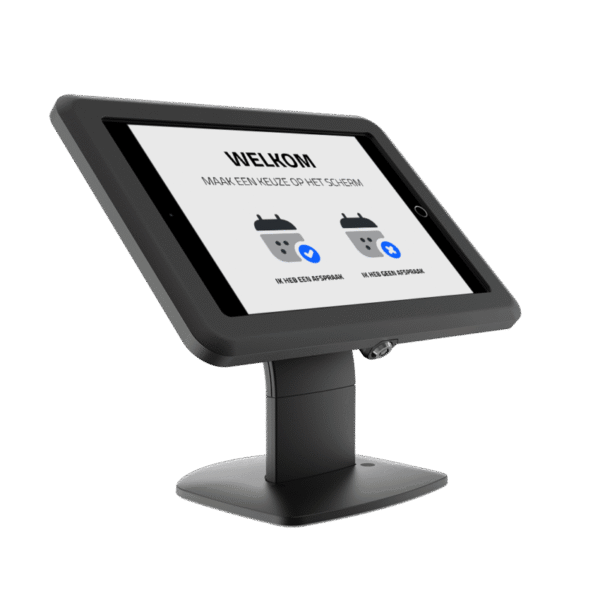 ipad in een bureaustand